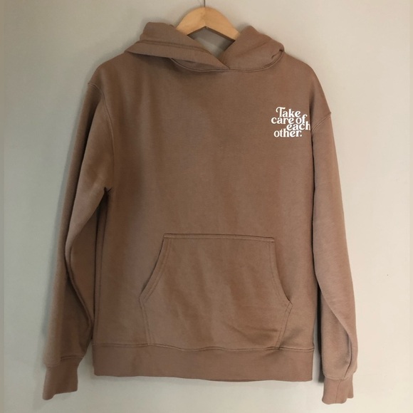 ♦️ Brunette the Label | Brown “take care of each other” Sweater - Picture 1 of 6